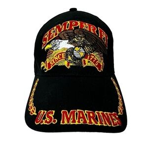 U.S. Marines Semper Fi Black Baseball Hat